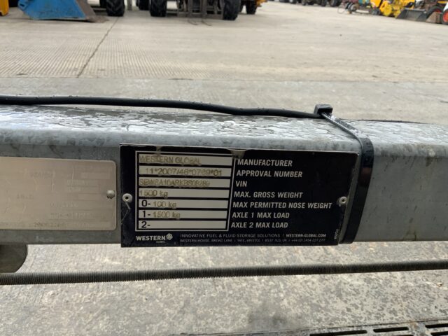 Western/Abbi 985Ltr Fuel Bowser