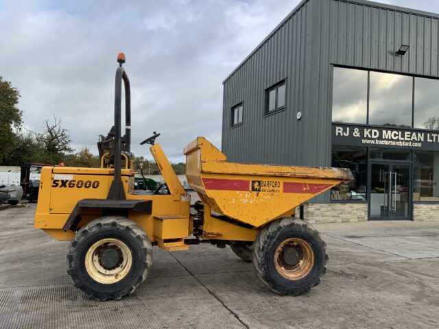 Barford SX6000 6Tonne Straight Tip Dumper (ST24893)