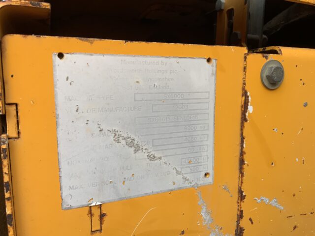Barford SX6000 6Tonne Straight Tip Dumper (ST24893)