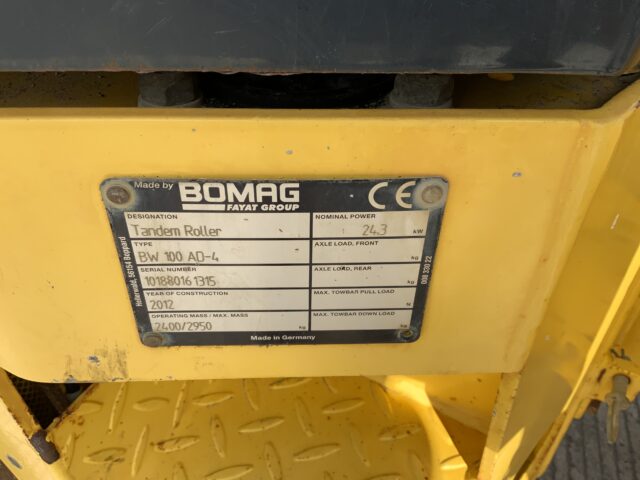 Bomag BW100AD-4 Roller (ST24748)