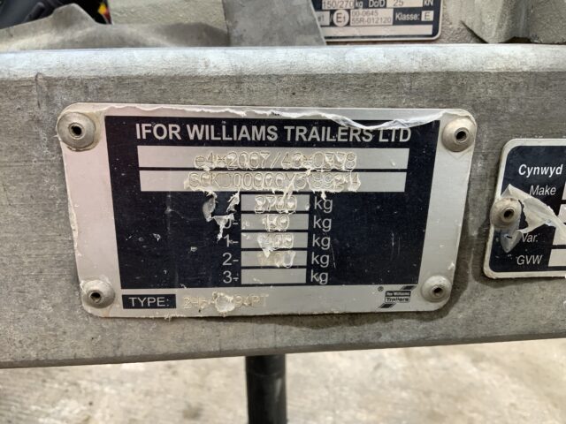 Ifor Williams GH94 Plant Trailer (ST24760)