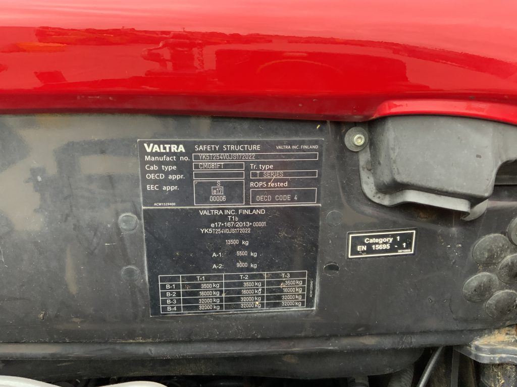 Valtra T254 Versu Tractor (ST24771)