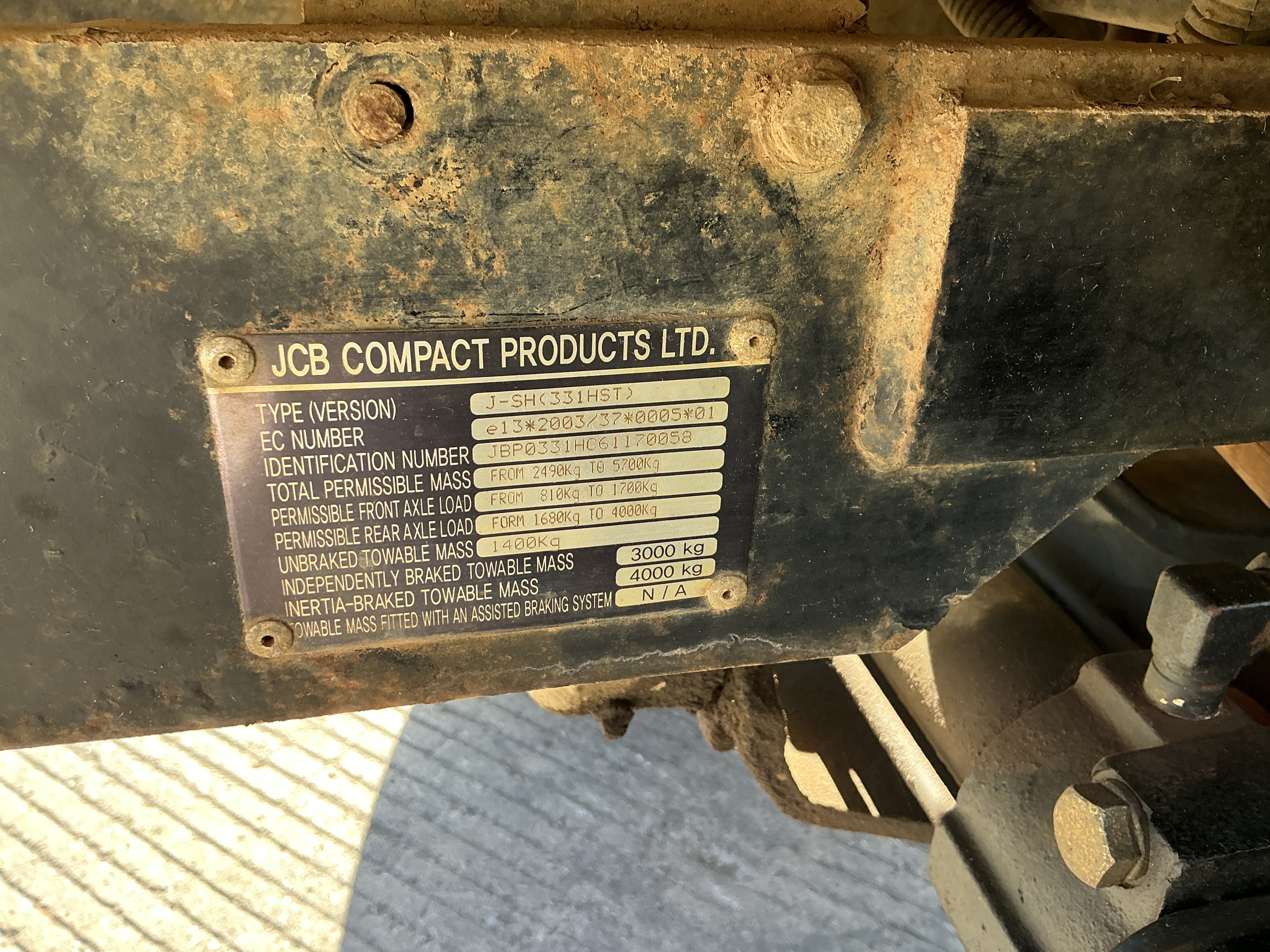 JCB 331 HST Compact Tractor (ST24601) JCB 331 HST Compact Tractor (ST24601)