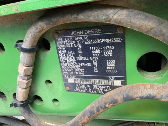 John Deere 6155R Tractor (ST24081)