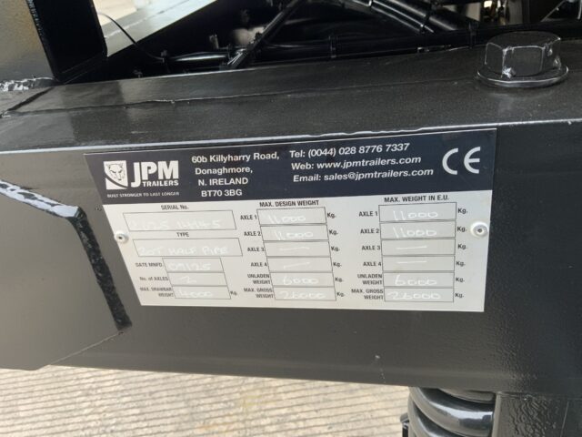JPM Black 20Tonne Half Pipe Dump Trailer (ST24695)