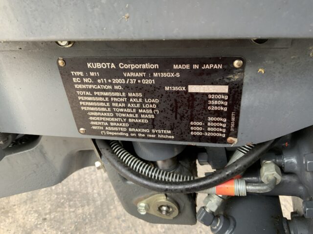 Kubota M135 GX Tractor (ST24279)