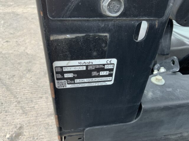 Kubota RTV X1140 Twin Seater (ST24664)
