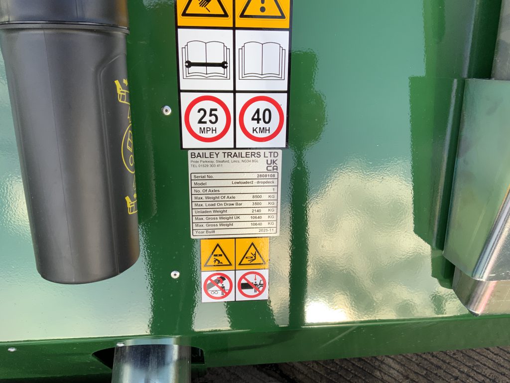 Bailey 15FT Drop Deck Low Loader Trailer