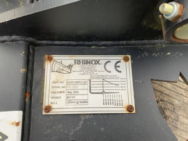 RHINOX PLX 8T-1200FLT-1.25T Pallet Forks