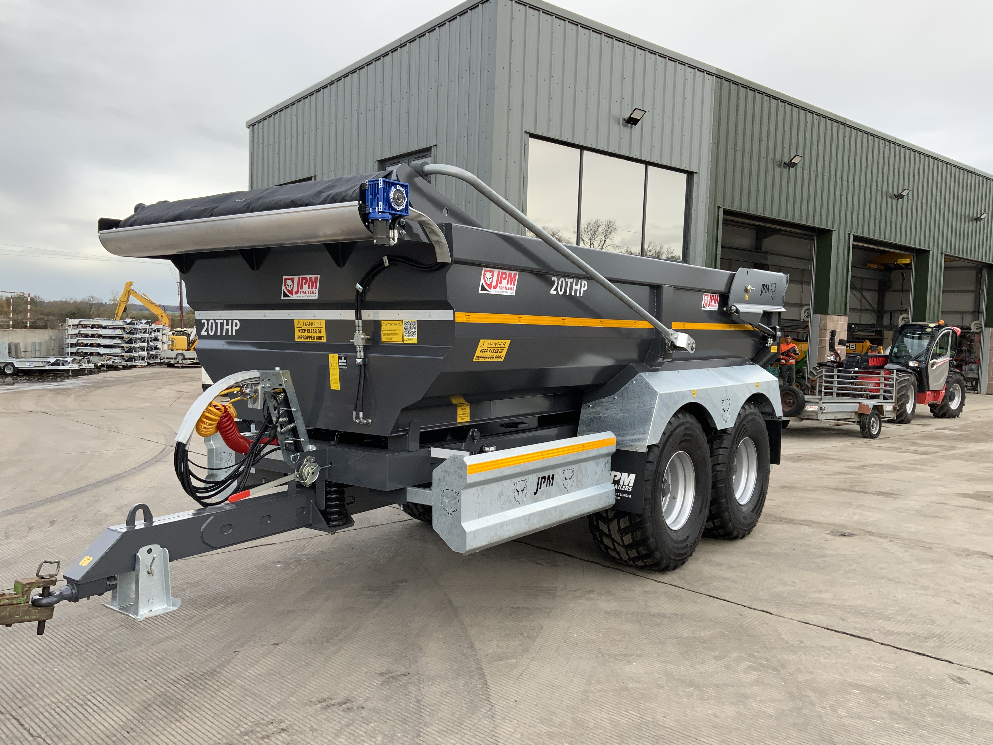 JPM Grey 20 Tonne Half Pipe Dump Trailer (ST25272)