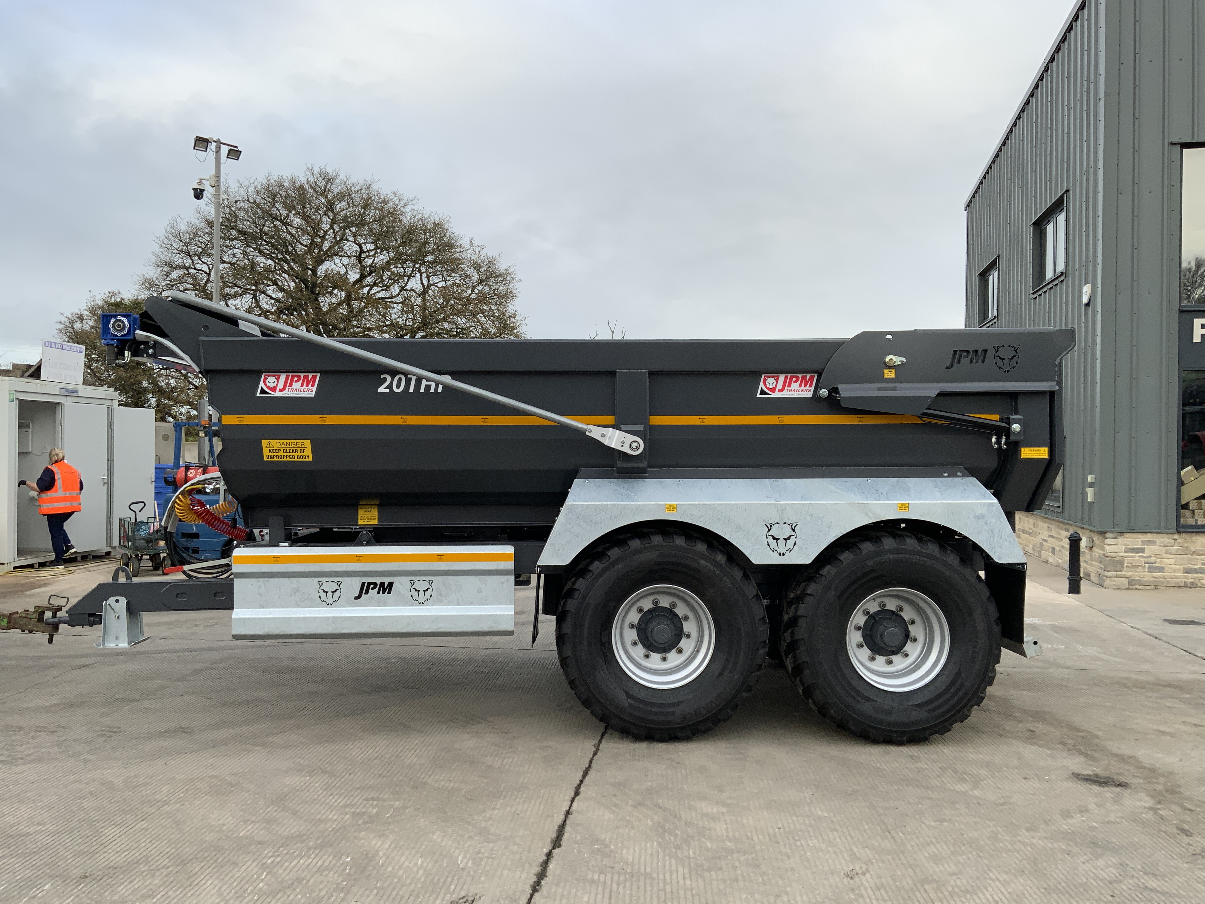 JPM Grey 20 Tonne Half Pipe Dump Trailer (ST25272)