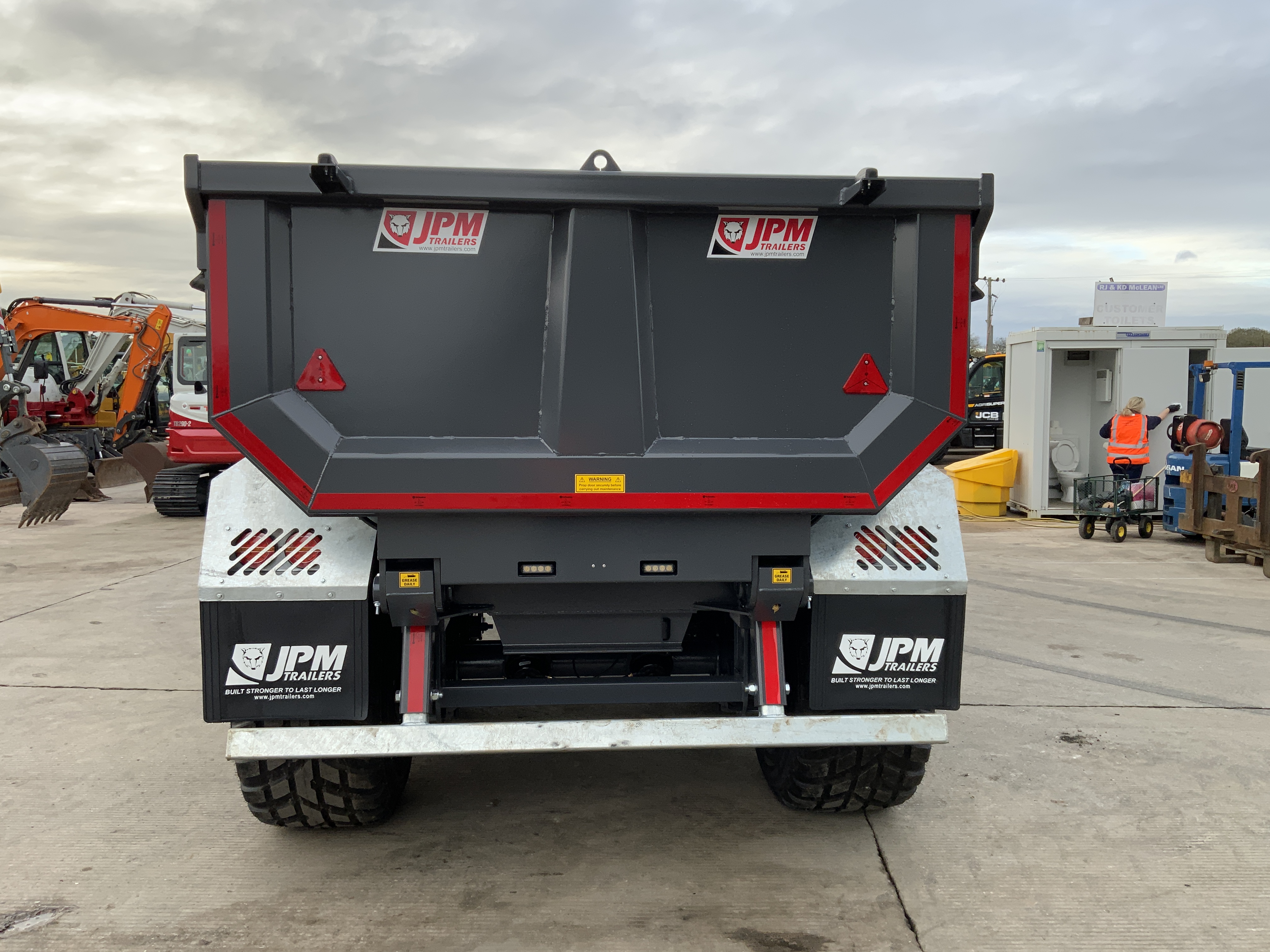 JPM Grey 20 Tonne Half Pipe Dump Trailer (ST25272)