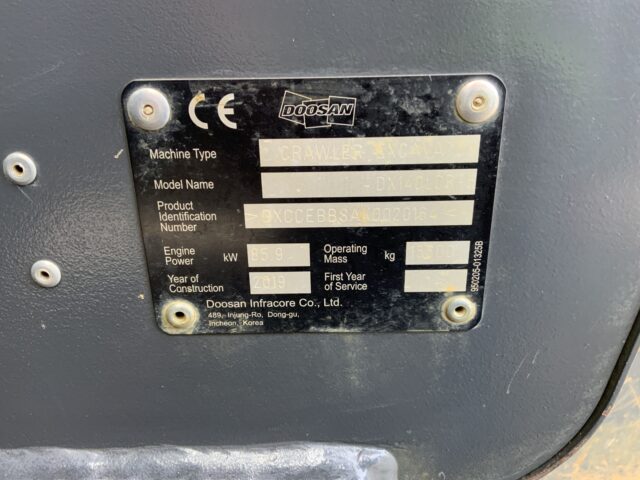 Doosan DX140LCR-5 Digger (ST25037)