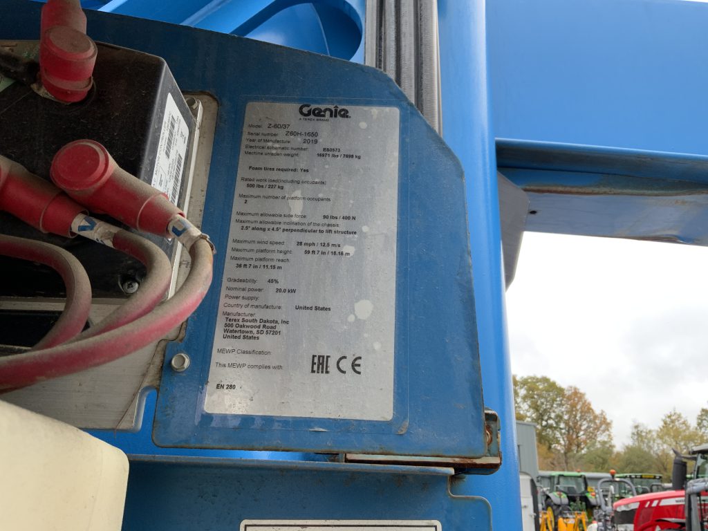 Genie Z60/37 FE Hybrid Telescopic Boom Lift (ST25087)