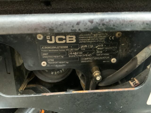 JCB 8026cts Digger (ST24880)
