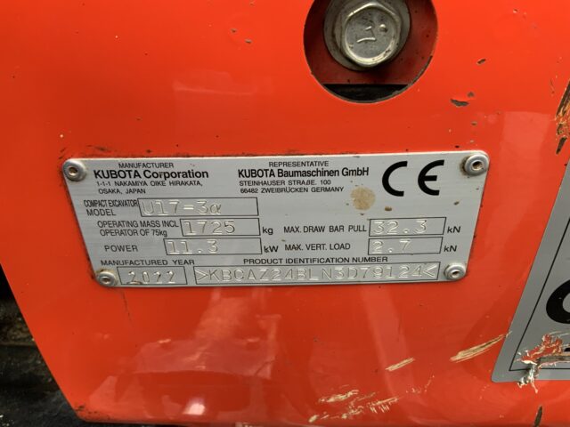 Kubota U17-3 Digger (ST24982)
