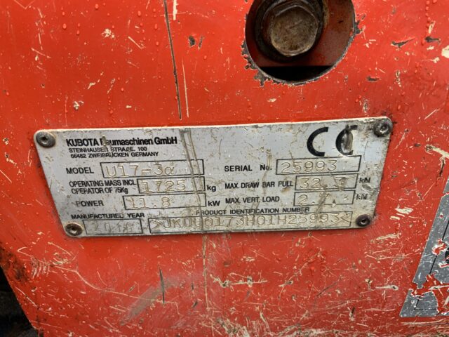 Kubota U17-3 Digger (ST25002)