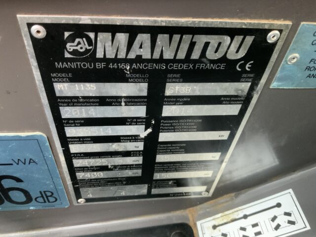 Manitou MT1135 Telehandler (ST24662)