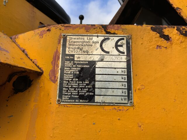 Thwaites 3 Tonner Swivel Tip Dumper (ST25365)