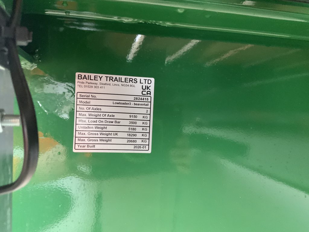 Bailey Trailers 29Ft Twin Axle Low Loader Trailer