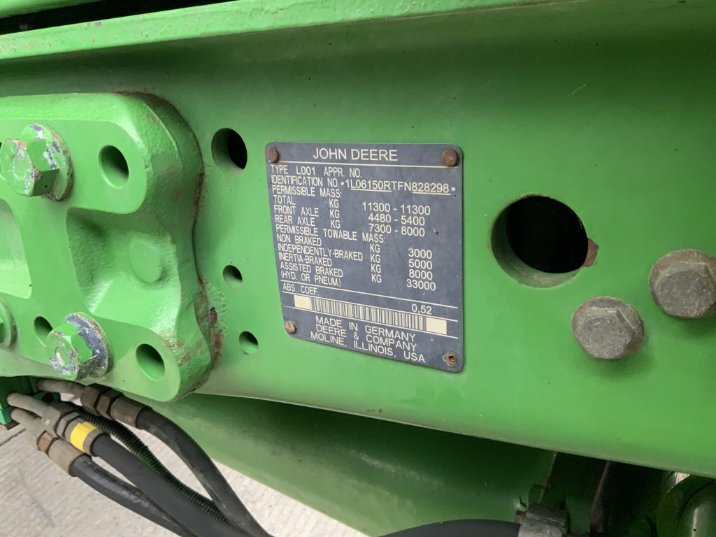 John Deere 6150R Tractor (ST25288)