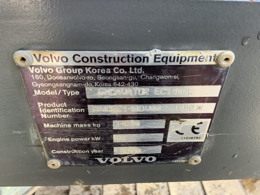 Volvo EC140 DL Digger (ST25193)