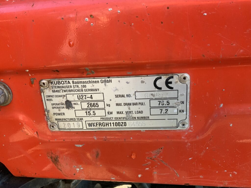 Kubota U27-4 Digger (ST22485)