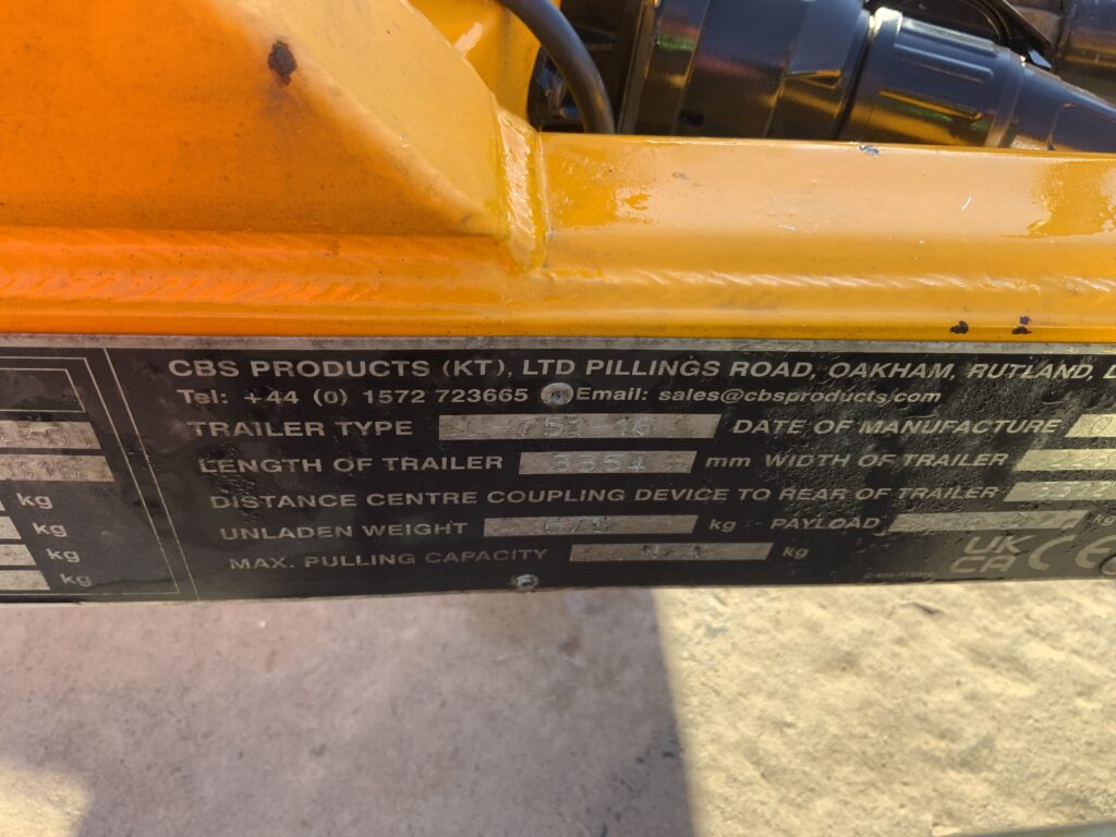 CBS Products CC-751-16 Cable Reel Trailer