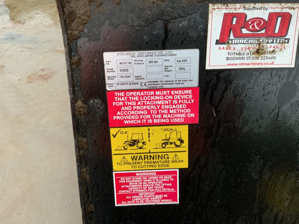 Strimech BKT27-80 Grain Bucket