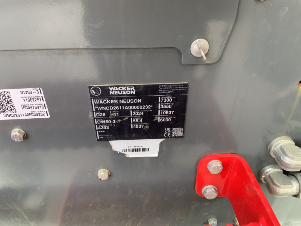 Wacker Neuson DW60 Swivel Tip Dumper (ST25736)