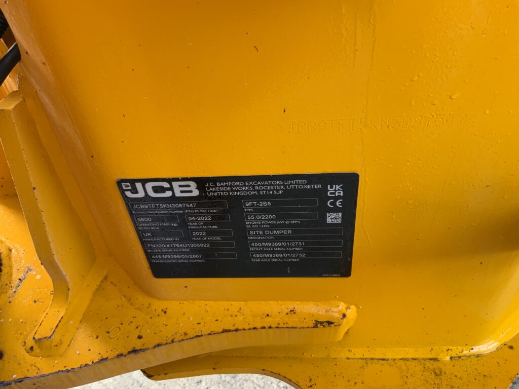 JCB 9T-2 Front Tip Dumper (ST25499)