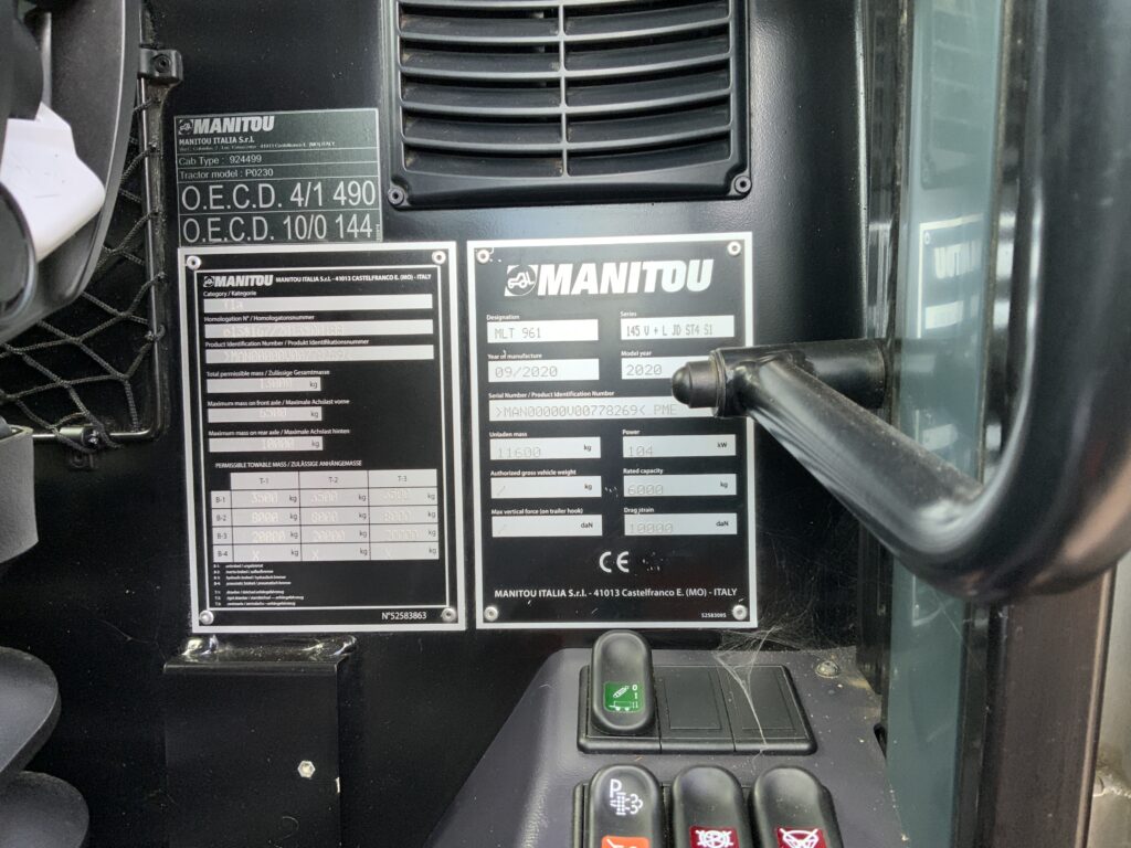 Manitou MLT961-145 V+L Elite Telehandler (ST21724)