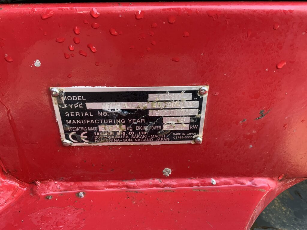 Takeuchi TB290 Digger (ST25372)