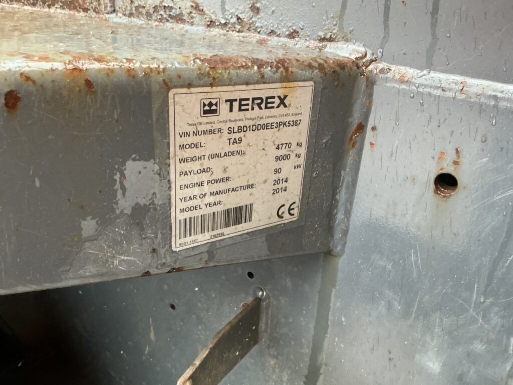 Terex TA9 Straight Tip Dumper (ST25621)