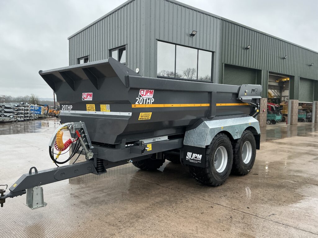 JPM Grey 20 Tonne half Pipe Dump Trailer