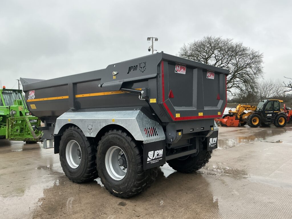 JPM Grey 20 Tonne half Pipe Dump Trailer