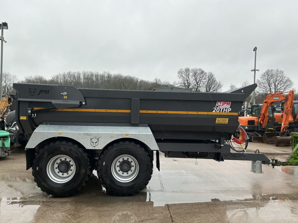 JPM Grey 20 Tonne half Pipe Dump Trailer