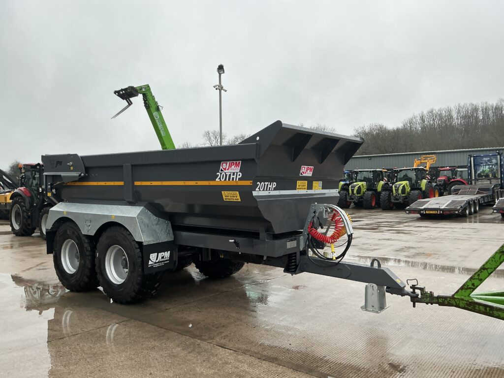 JPM Grey 20 Tonne half Pipe Dump Trailer