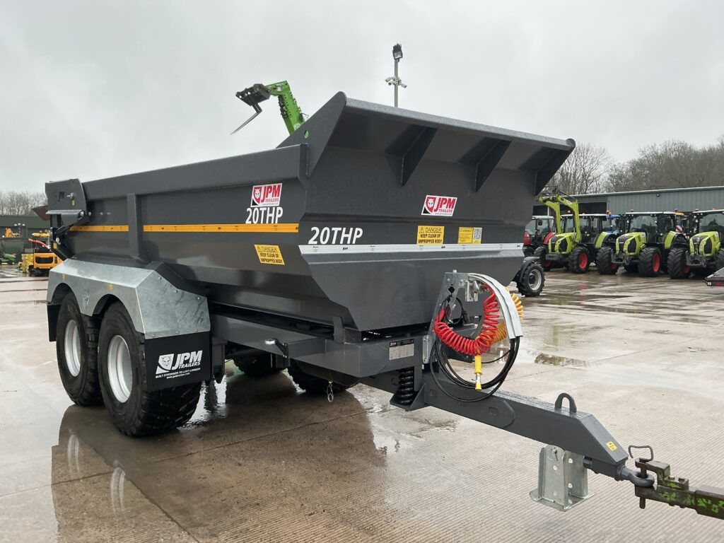 JPM Grey 20 Tonne half Pipe Dump Trailer