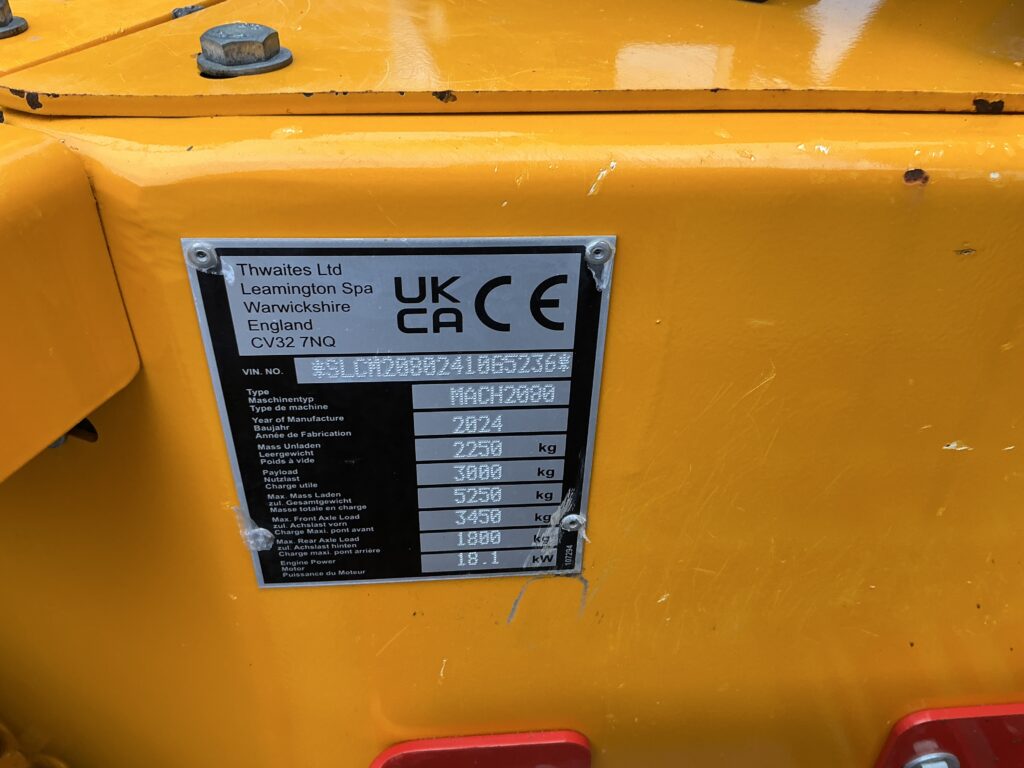 Thwaites 3 Tonne Swivel Tip Dumper (ST25779)