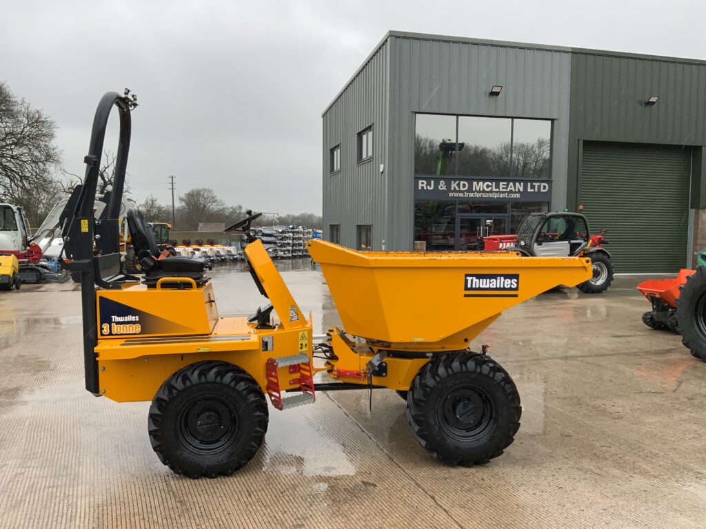 Thwaites 3 Tonne Swivel Tip Hydrostatic Dumper