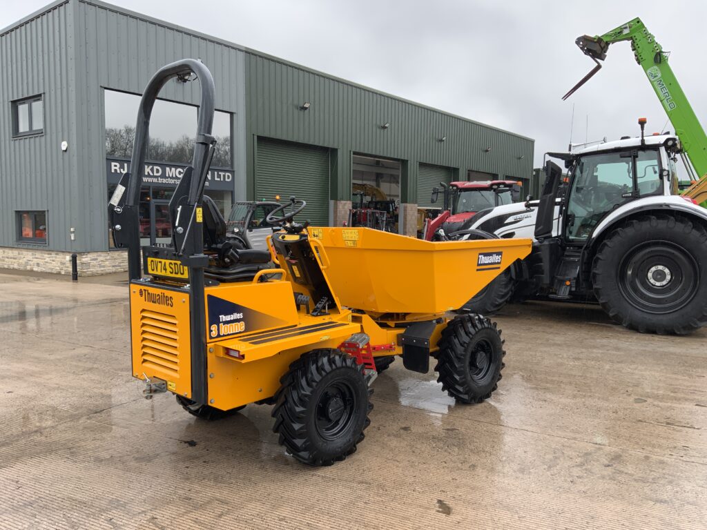 Thwaites 3 Tonne Swivel Tip Hydrostatic Dumper
