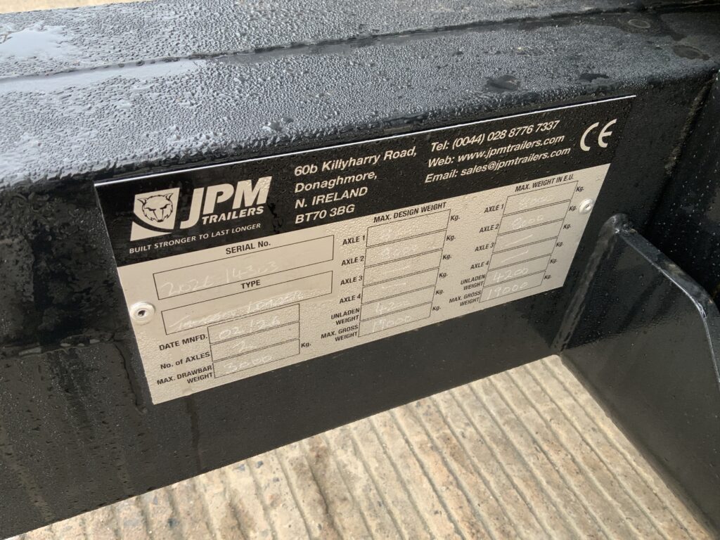 JPM Black 28Ft Low Loader Trailer (ST25997)