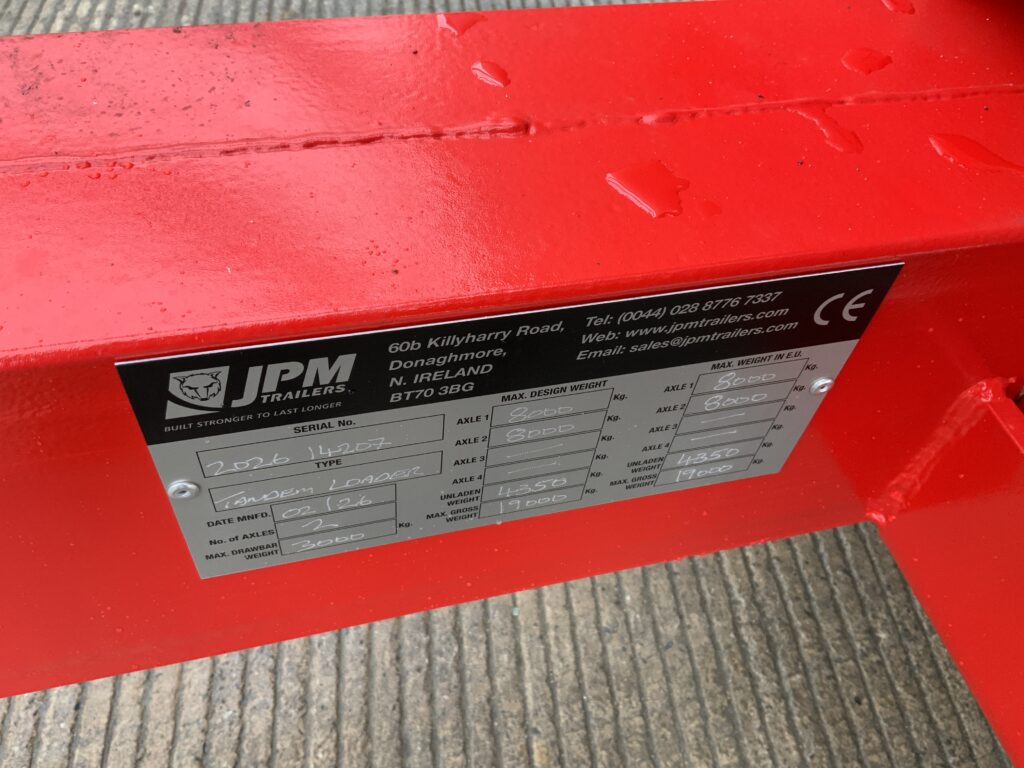 JPM Red 28Ft Low loader Trailer (ST25918)