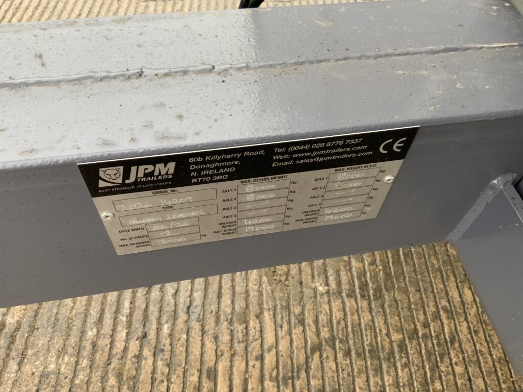 JPM Grey 28ft Low Loader Trailer (ST25919)