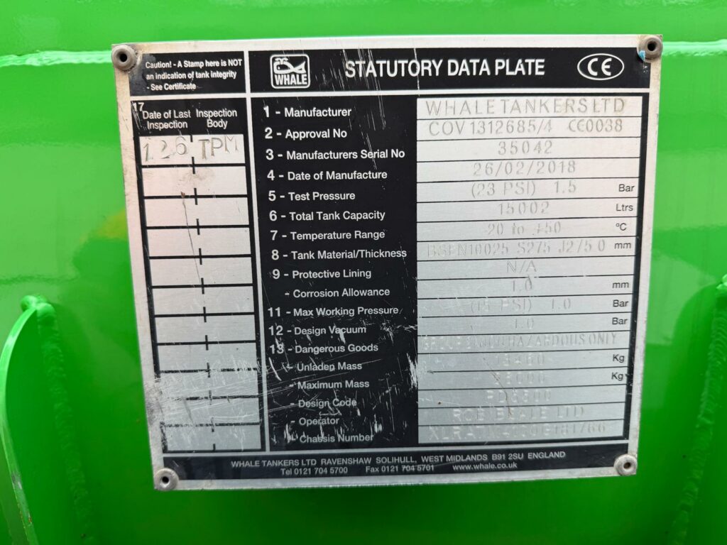 DAF CF440 6x4 Whale Tanker – 3000 Gallon Waste Tanker