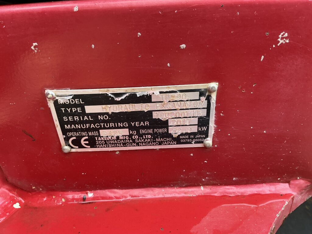 Takeuchi TB290 Digger (ST25619)