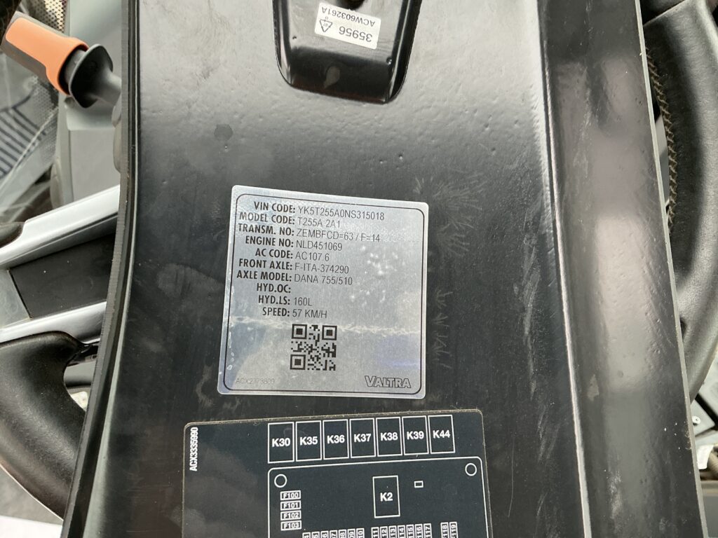 Valtra T255 Active Tractor (ST25714)