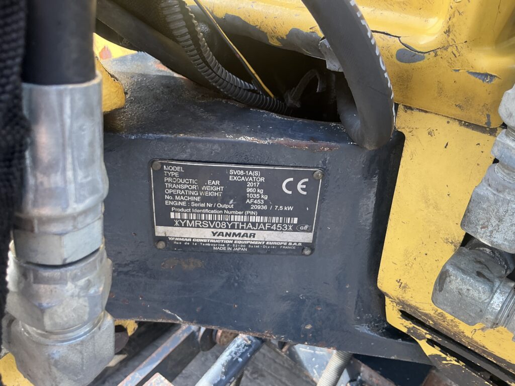 Yanmar SV08 Micro digger (ST26091)