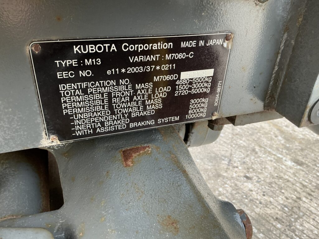 Kubota M7060 Tractor (ST25808)